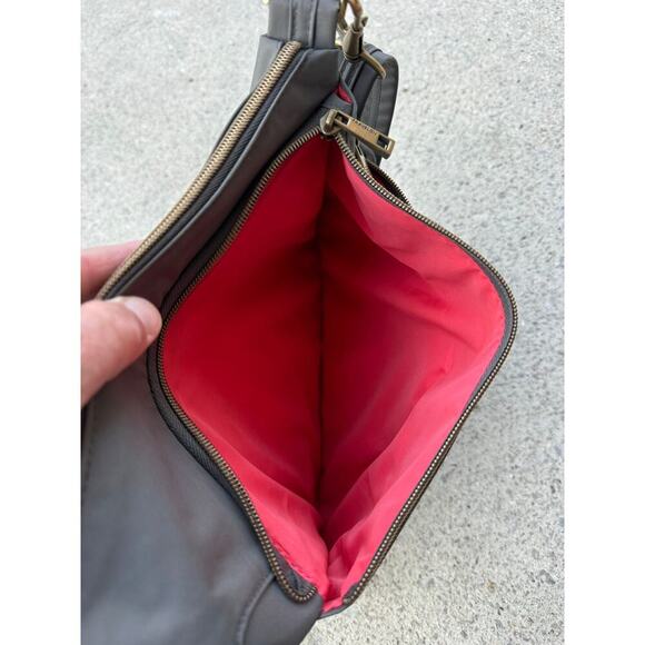 Travelon Anti-Theft Classic Crossbody bag/purse, RFID, Gray Canvas - Picture 9 of 10